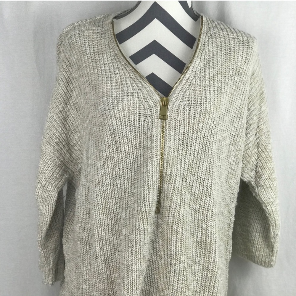 ABS Allen Schwartz Women Sweater White/Tan